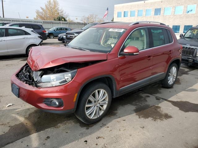 WVGBV7AX9FW059516 - 2015 VOLKSWAGEN TIGUAN S RED photo 1