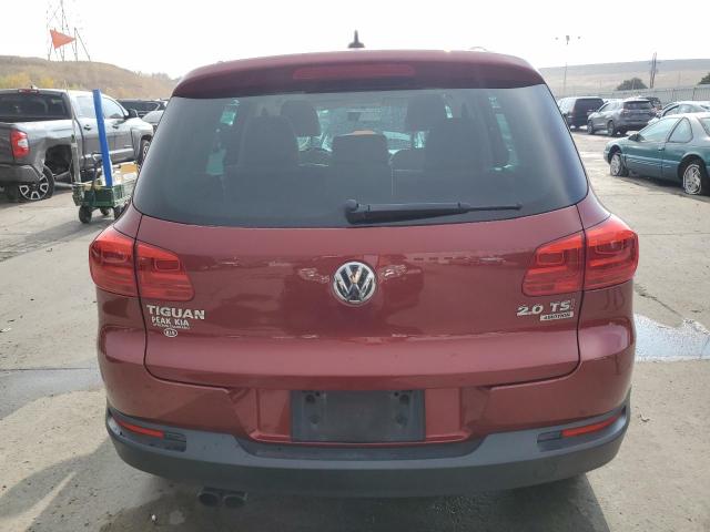 WVGBV7AX9FW059516 - 2015 VOLKSWAGEN TIGUAN S RED photo 6