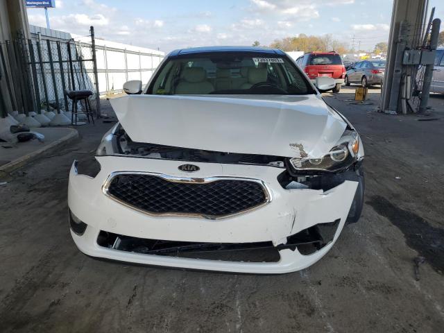 KNALN4D73F5177339 - 2015 KIA CADENZA PREMIUM WHITE photo 5