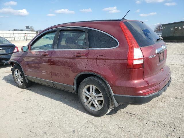 5J6RE4H75BL030057 - 2011 HONDA CR-V EXL BURGUNDY photo 2