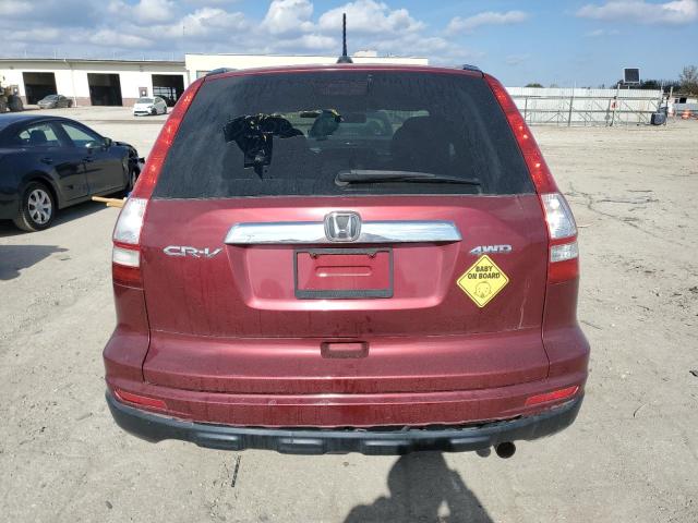 5J6RE4H75BL030057 - 2011 HONDA CR-V EXL BURGUNDY photo 6