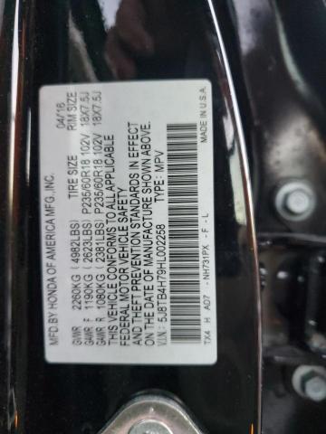 5J8TB4H79HL002258 - 2017 ACURA RDX ADVANCE BLACK photo 13