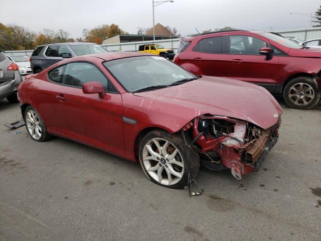 KMHHN66F17U253393 - 2007 HYUNDAI TIBURON GT RED photo 4