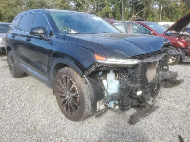 5NMS23AD8KH051271 - 2019 HYUNDAI SANTA FE SE BLACK photo 4