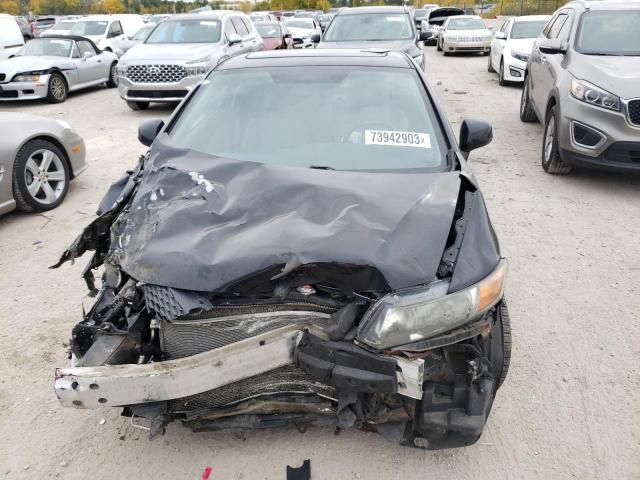 2HGFG3B16CH542556 - 2012 HONDA CIVIC EXL BLACK photo 5