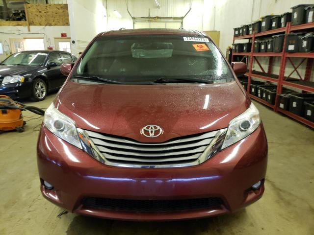 5TDDK3DC1FS128433 - 2015 TOYOTA SIENNA XLE RED photo 5