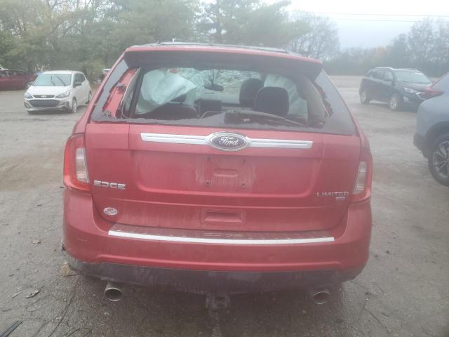 2FMDK4KC1BBA91755 - 2011 FORD EDGE LIMITED RED photo 6