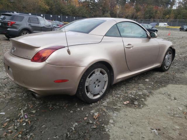 JTHFN48Y440057836 - 2004 LEXUS SC 430 GOLD photo 3