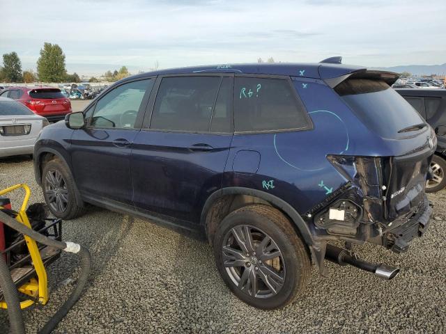 5FNYF8H58MB041242 - 2021 HONDA PASSPORT EXL BLUE photo 2