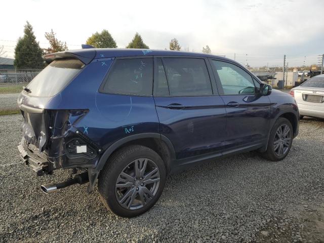 5FNYF8H58MB041242 - 2021 HONDA PASSPORT EXL BLUE photo 3