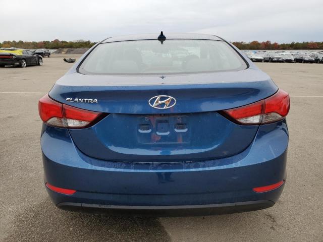 KMHDH4AE1GU618194 - 2016 HYUNDAI ELANTRA SE BLUE photo 6