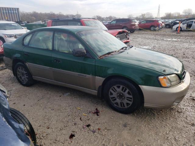 4S3BE686447203122 - 2004 SUBARU LEGACY OUTBACK LIMITED GREEN photo 4