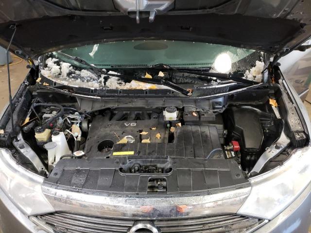 JN8AE2KP2E9103925 - 2014 NISSAN QUEST S GRAY photo 12