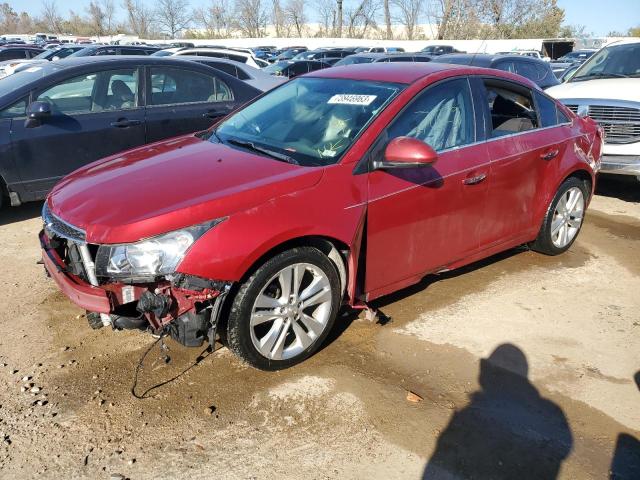 1G1PG5SB7E7315892 - 2014 CHEVROLET CRUZE LTZ RED photo 1