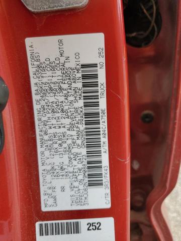 3TMJU62N79M088723 - 2009 TOYOTA TACOMA DOUBLE CAB PRERUNNER RED photo 12