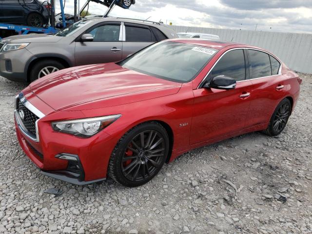 JN1FV7AP0JM460515 - 2018 INFINITI Q50 RED SPORT 400 RED photo 1