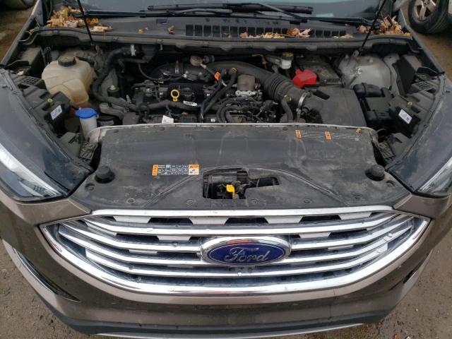 2FMPK4J96KBC00701 - 2019 FORD EDGE SEL BROWN photo 12