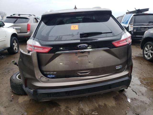 2FMPK4J96KBC00701 - 2019 FORD EDGE SEL BROWN photo 6