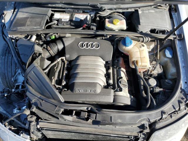 WAULT68EX5A119602 - 2005 AUDI A4 3.0 QUATTRO SILVER photo 11