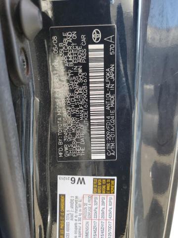 JTKDE167290281673 - 2009 TOYOTA SCION TC შავი ფოტო 12