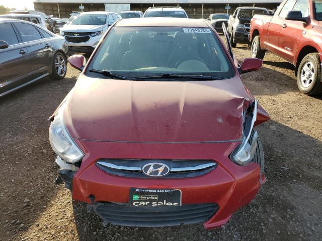 KMHCT5AE7HU365738 - 2017 HYUNDAI ACCENT SE RED photo 5