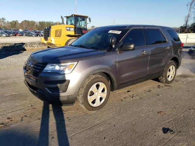 1FM5K8AT1HGC14629 - 2017 FORD EXPLORER POLICE INTERCEPTOR GRAY photo 1