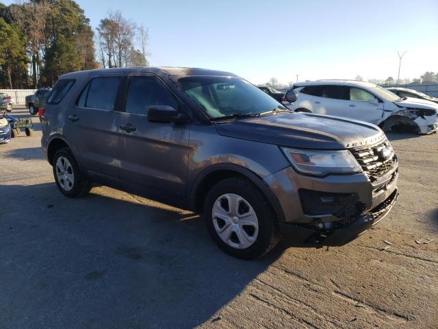 1FM5K8AT1HGC14629 - 2017 FORD EXPLORER POLICE INTERCEPTOR GRAY photo 4
