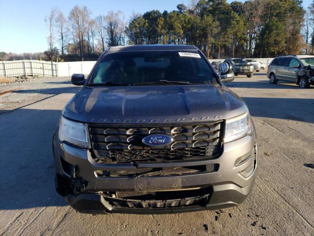 1FM5K8AT1HGC14629 - 2017 FORD EXPLORER POLICE INTERCEPTOR GRAY photo 5