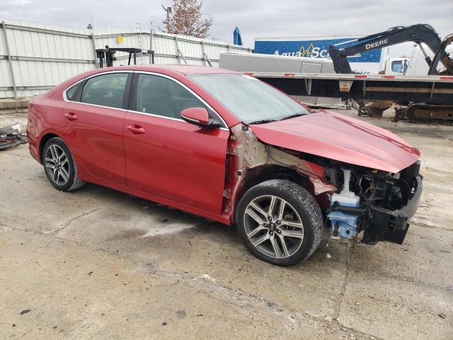 3KPF54AD1KE021387 - 2019 KIA FORTE EX RED photo 4