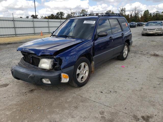 JF1SF63542H707968 - 2002 SUBARU FORESTER L BLUE photo 1