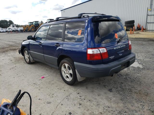 JF1SF63542H707968 - 2002 SUBARU FORESTER L BLUE photo 2