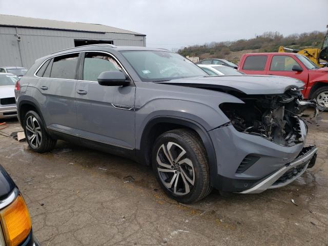 1V2TE2CA2MC227563 - 2021 VOLKSWAGEN ATLAS CROS SEL PREMIUM GRAY photo 4