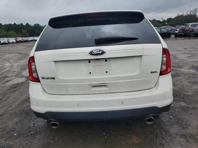 2FMDK3JCXDBC33552 - 2013 FORD EDGE SEL WHITE photo 6