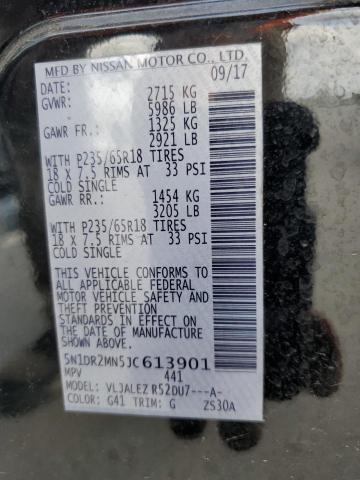 5N1DR2MN5JC613901 - 2018 NISSAN PATHFINDER S Qara foto 13