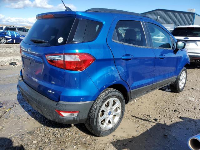MAJ6P1UL8JC207709 - 2018 FORD ECOSPORT SE BLUE photo 3