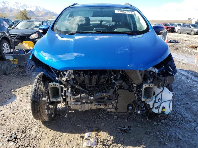 MAJ6P1UL8JC207709 - 2018 FORD ECOSPORT SE BLUE photo 5