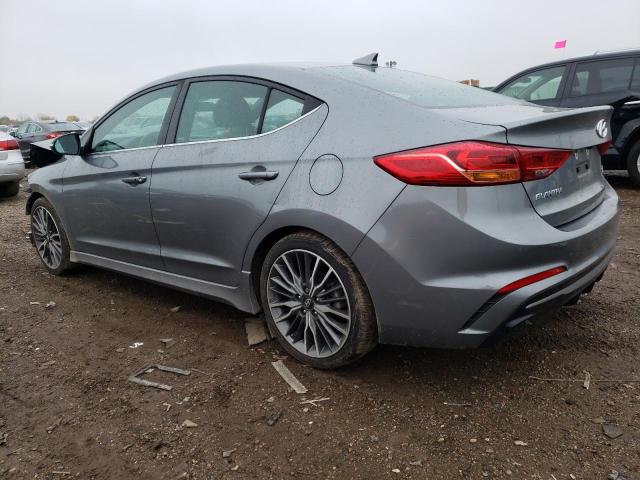 KMHD04LB4JU719487 - 2018 HYUNDAI ELANTRA SPORT GRAY photo 2