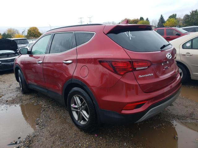 5XYZU3LB9JG554319 - 2018 HYUNDAI SANTA FE S BURGUNDY photo 2