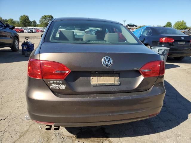 3VW2K7AJ6EM224409 - 2014 VOLKSWAGEN JETTA BASE BROWN photo 6