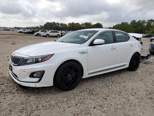 KNAGM4ADXF5088141 - 2015 KIA OPTIMA HYBRID WHITE photo 1