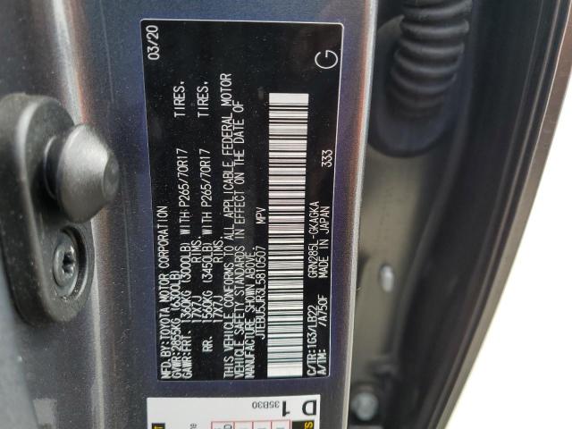 JTEBU5JR3L5810507 - 2020 TOYOTA 4RUNNER SR5/SR5 PREMIUM 灰色 照片 14