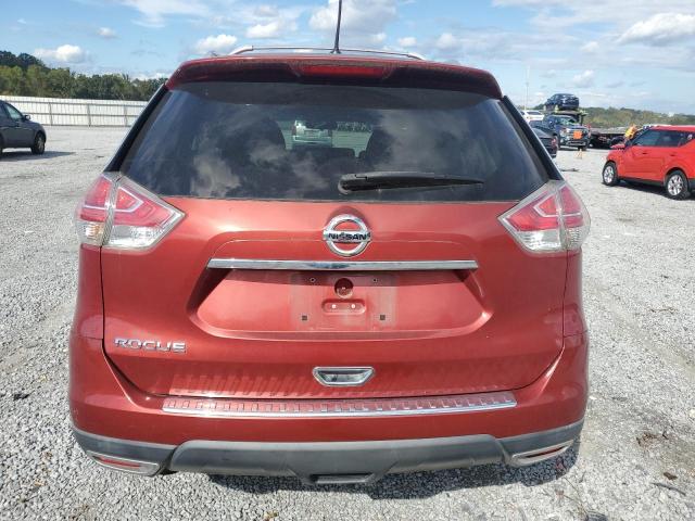 KNMAT2MT4GP624462 - 2016 NISSAN ROGUE S RED photo 6