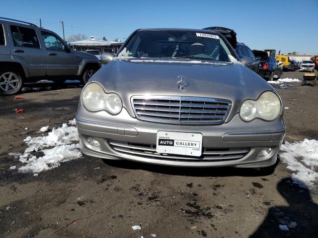 WDBRF61J85A680097 - 2005 MERCEDES-BENZ C 240 GRAY photo 5