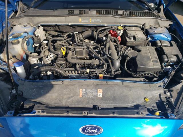 3FA6P0HD6KR113117 - 2019 FORD FUSION SE BLUE photo 11