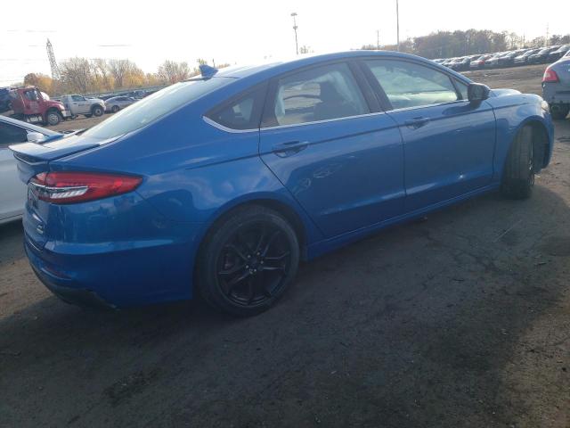 3FA6P0HD6KR113117 - 2019 FORD FUSION SE BLUE photo 3