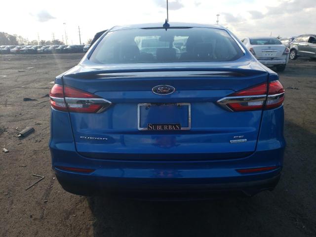 3FA6P0HD6KR113117 - 2019 FORD FUSION SE BLUE photo 6