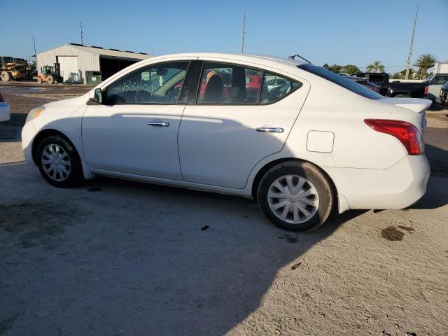 3N1CN7AP7EL812198 - 2014 NISSAN VERSA S WHITE photo 2