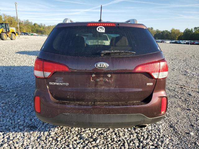 5XYKT3A64EG484342 - 2014 KIA SORENTO LX BURGUNDY photo 6