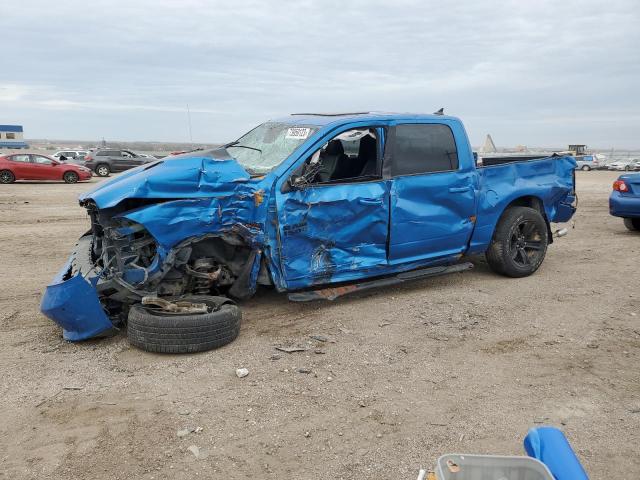 1C6RR7MT5JS194225 - 2018 RAM 1500 SPORT BLUE photo 1