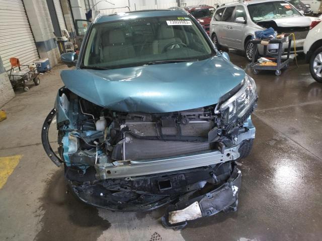 5J6RM4H90FL126320 - 2015 HONDA CR-V TOURING TEAL photo 5